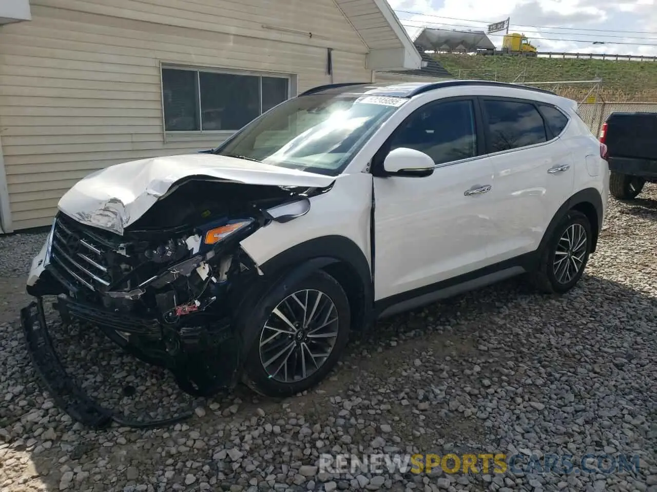 1 Photograph of a damaged car KM8J3CAL9MU316612 HYUNDAI TUCSON 2021