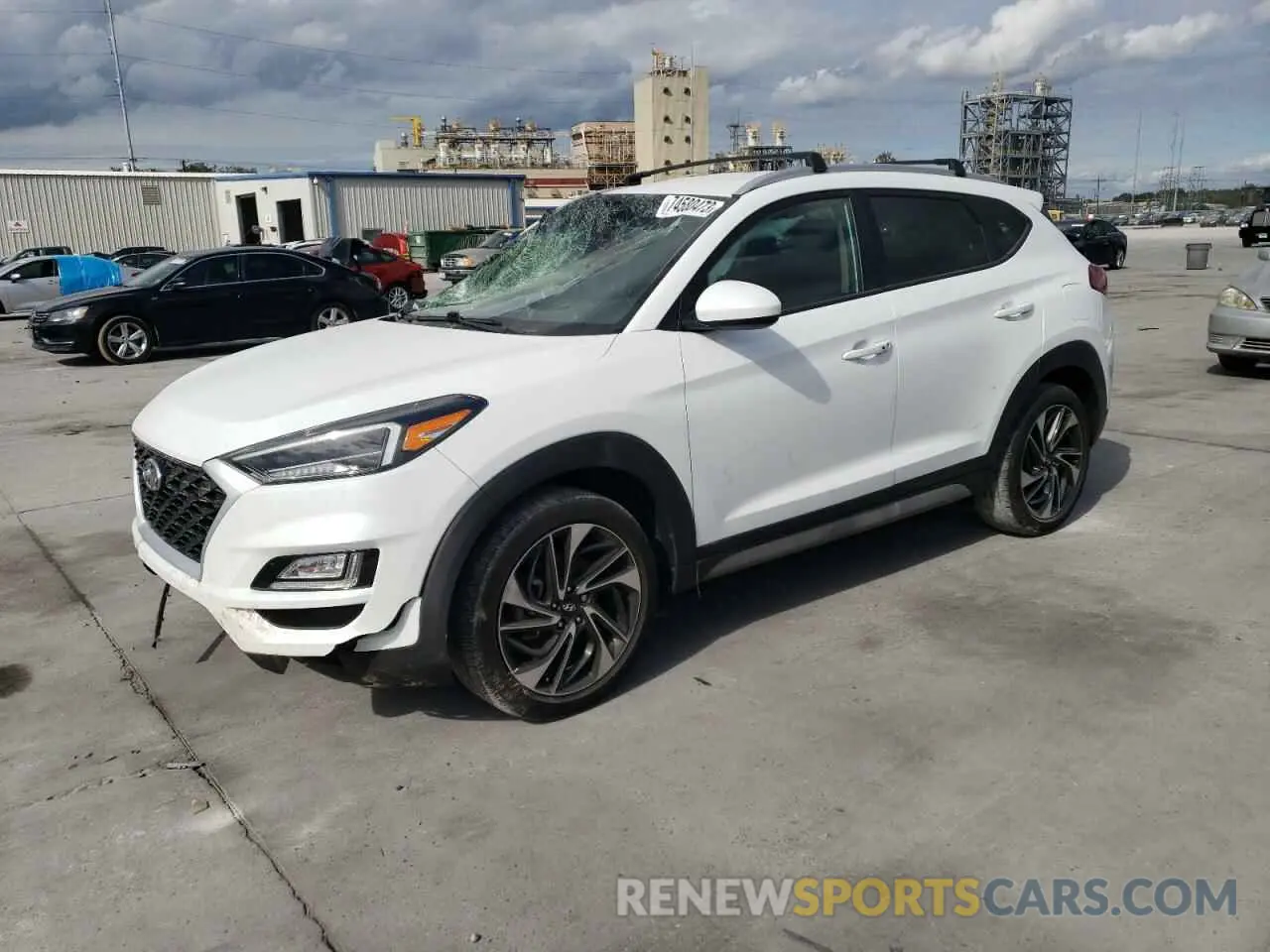 1 Photograph of a damaged car KM8J3CALXMU291624 HYUNDAI TUCSON 2021