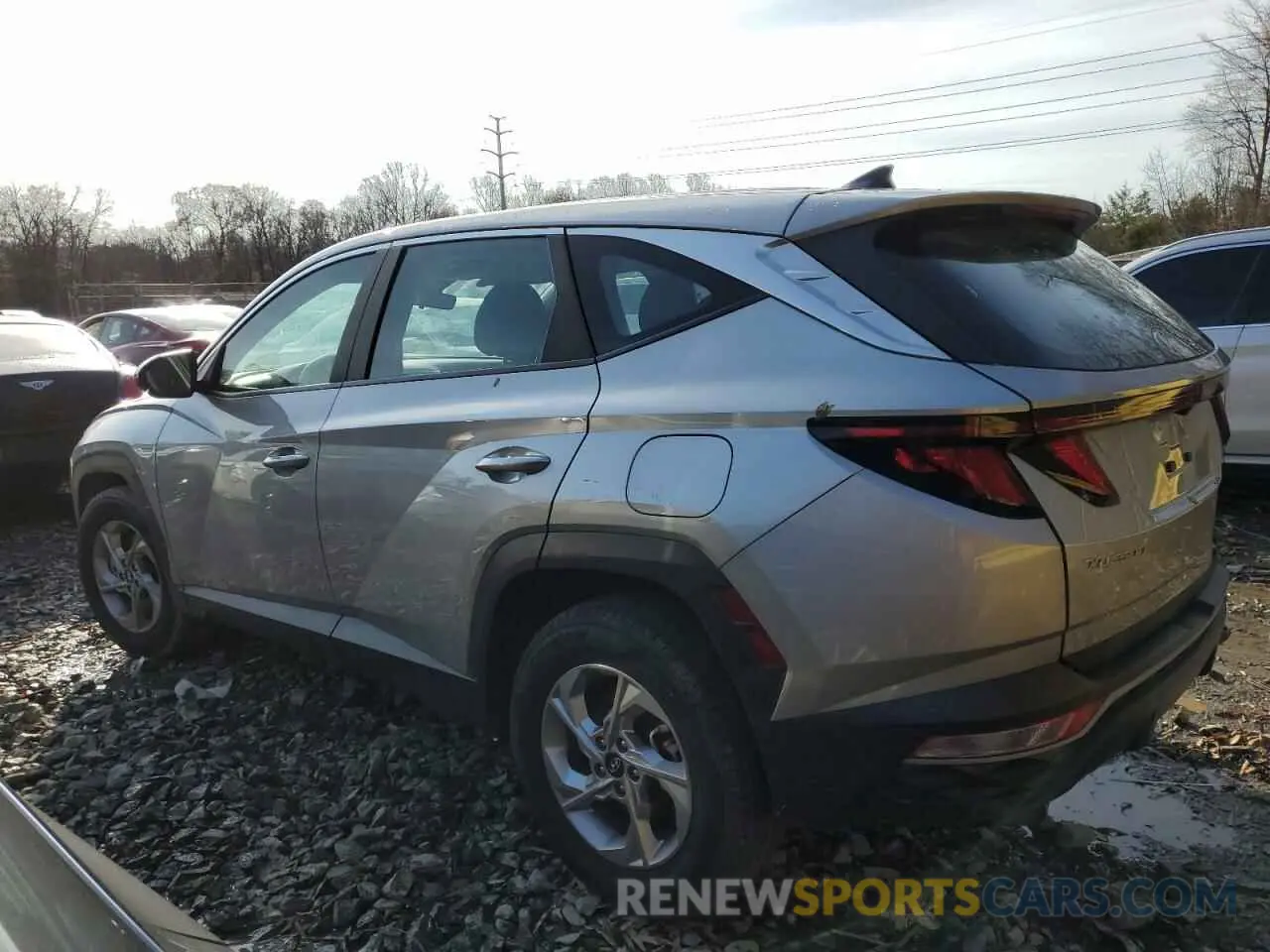 2 Photograph of a damaged car 5NMJA3AE1NH002621 HYUNDAI TUCSON 2022