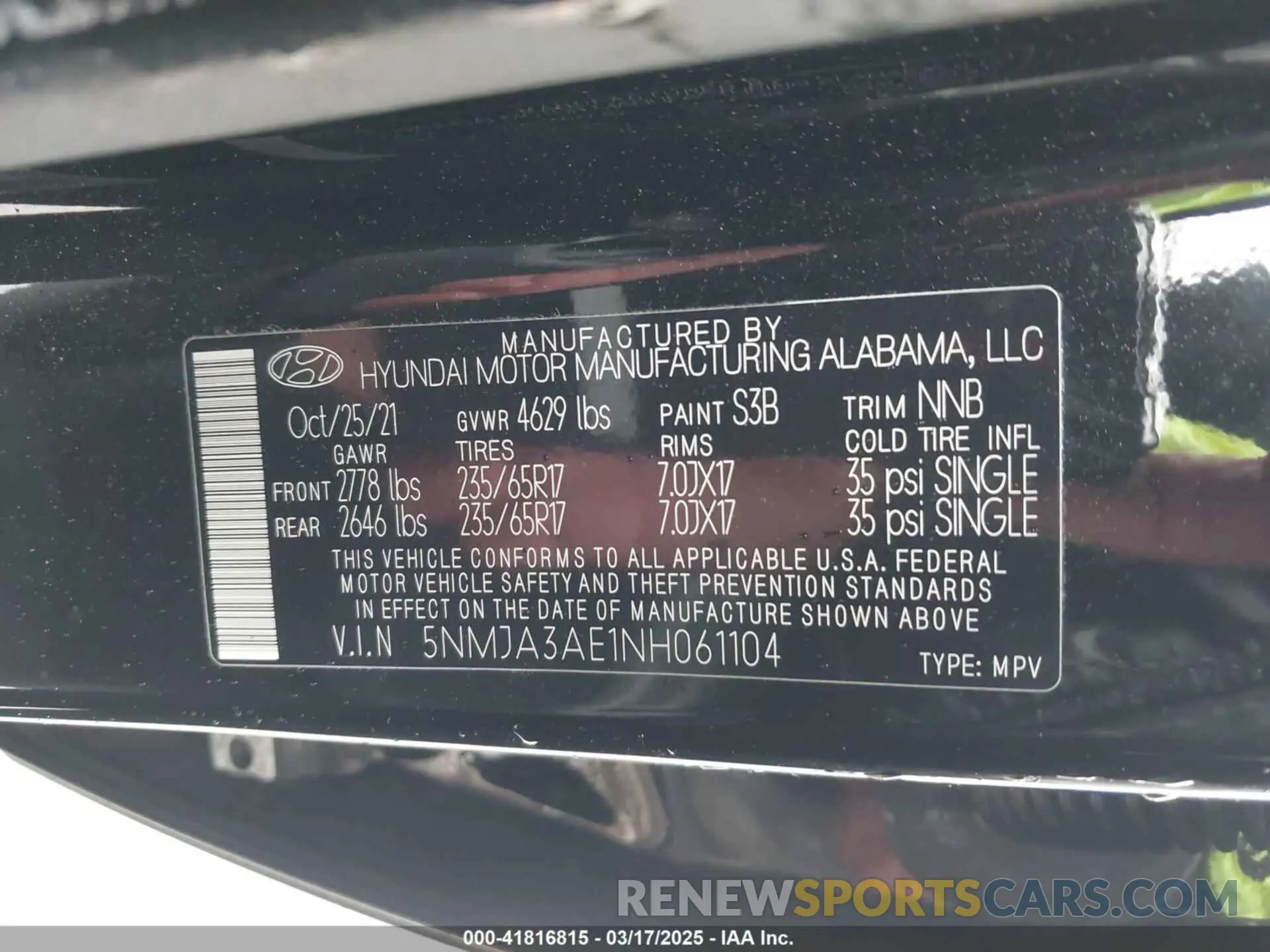 9 Photograph of a damaged car 5NMJA3AE1NH061104 HYUNDAI TUCSON 2022