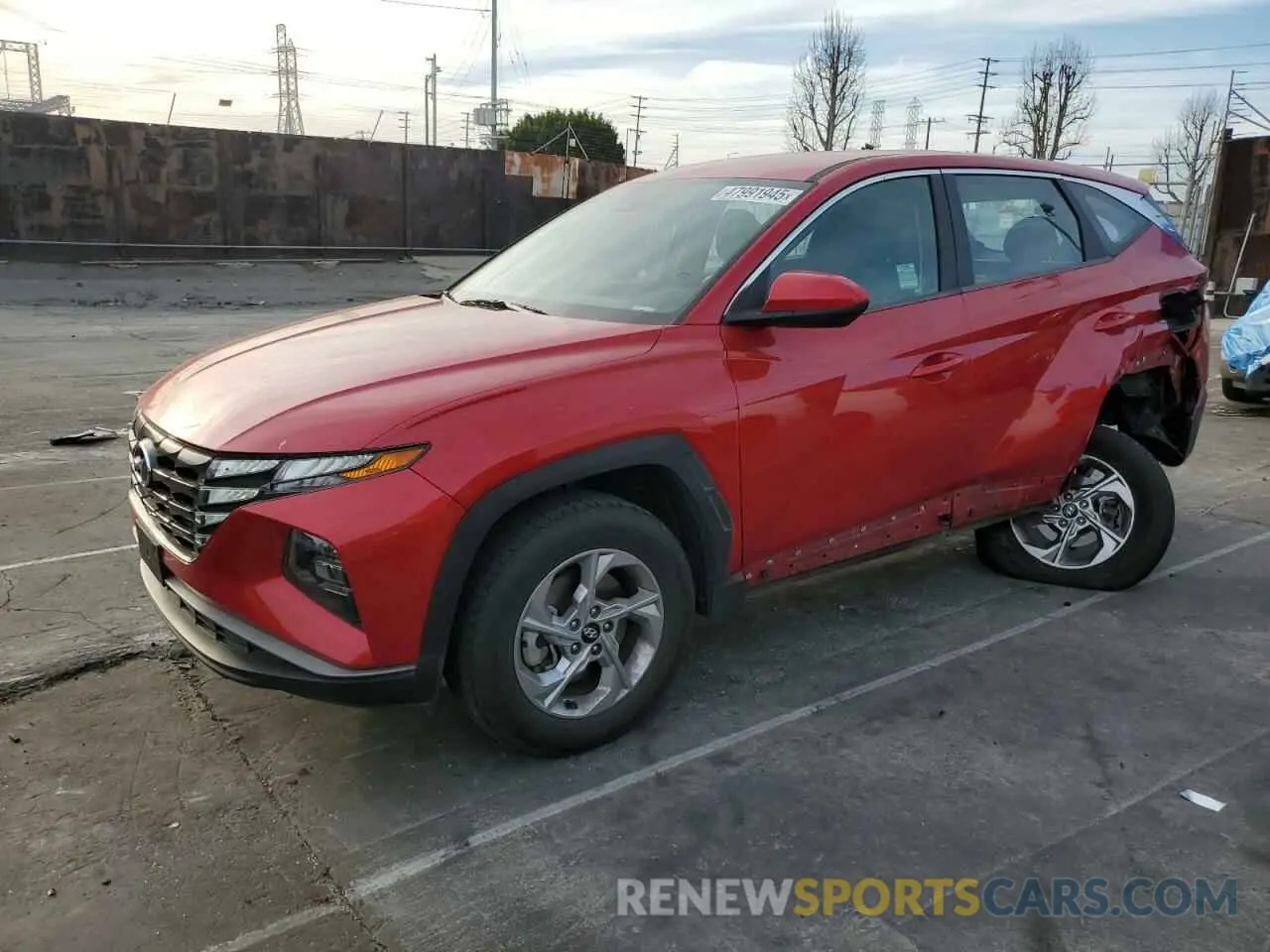 1 Photograph of a damaged car 5NMJA3AE2NH012168 HYUNDAI TUCSON 2022