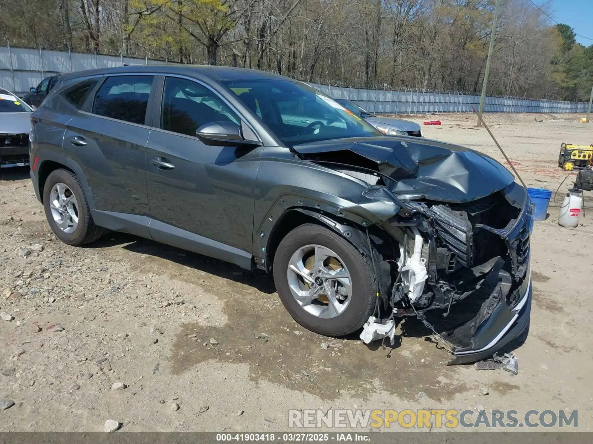 1 Photograph of a damaged car 5NMJA3AE2NH079255 HYUNDAI TUCSON 2022