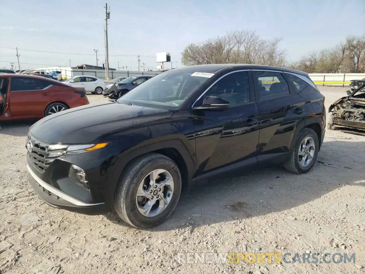 1 Photograph of a damaged car 5NMJA3AE4NH087888 HYUNDAI TUCSON 2022