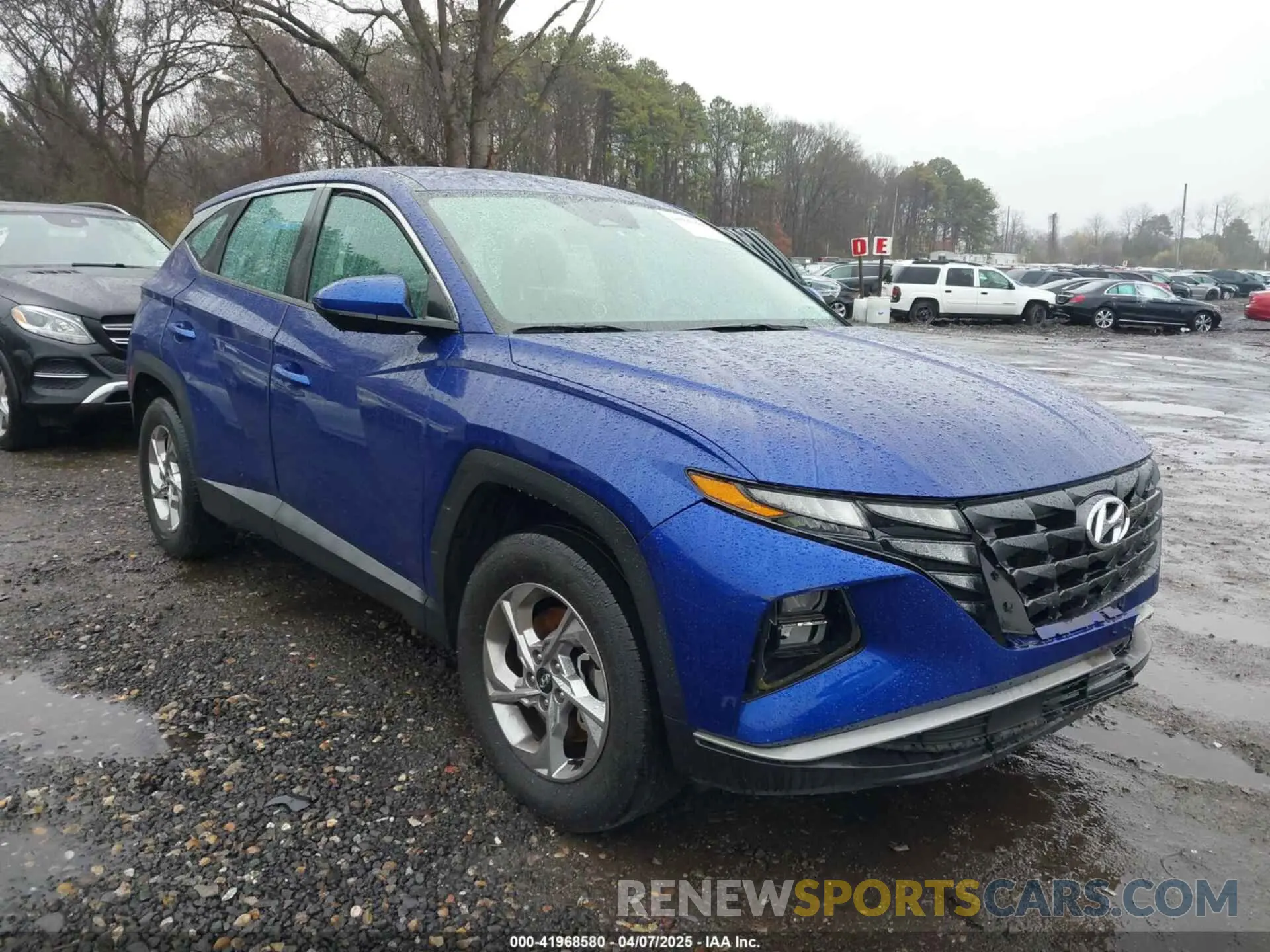 1 Photograph of a damaged car 5NMJA3AE6NH002176 HYUNDAI TUCSON 2022