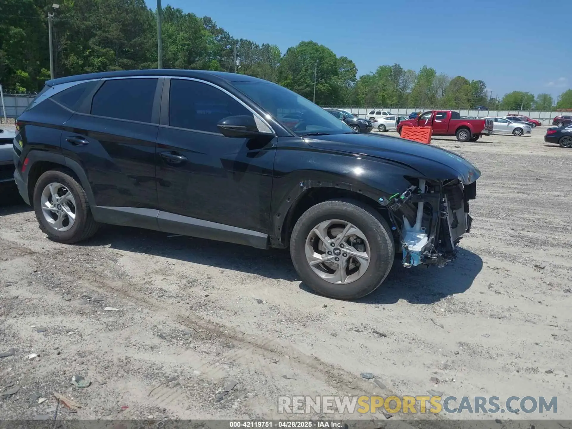 1 Photograph of a damaged car 5NMJA3AE6NH070008 HYUNDAI TUCSON 2022