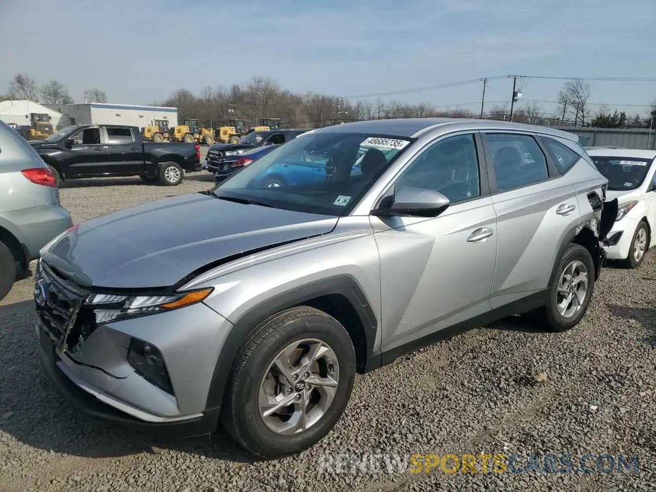 1 Photograph of a damaged car 5NMJA3AE7NH002705 HYUNDAI TUCSON 2022