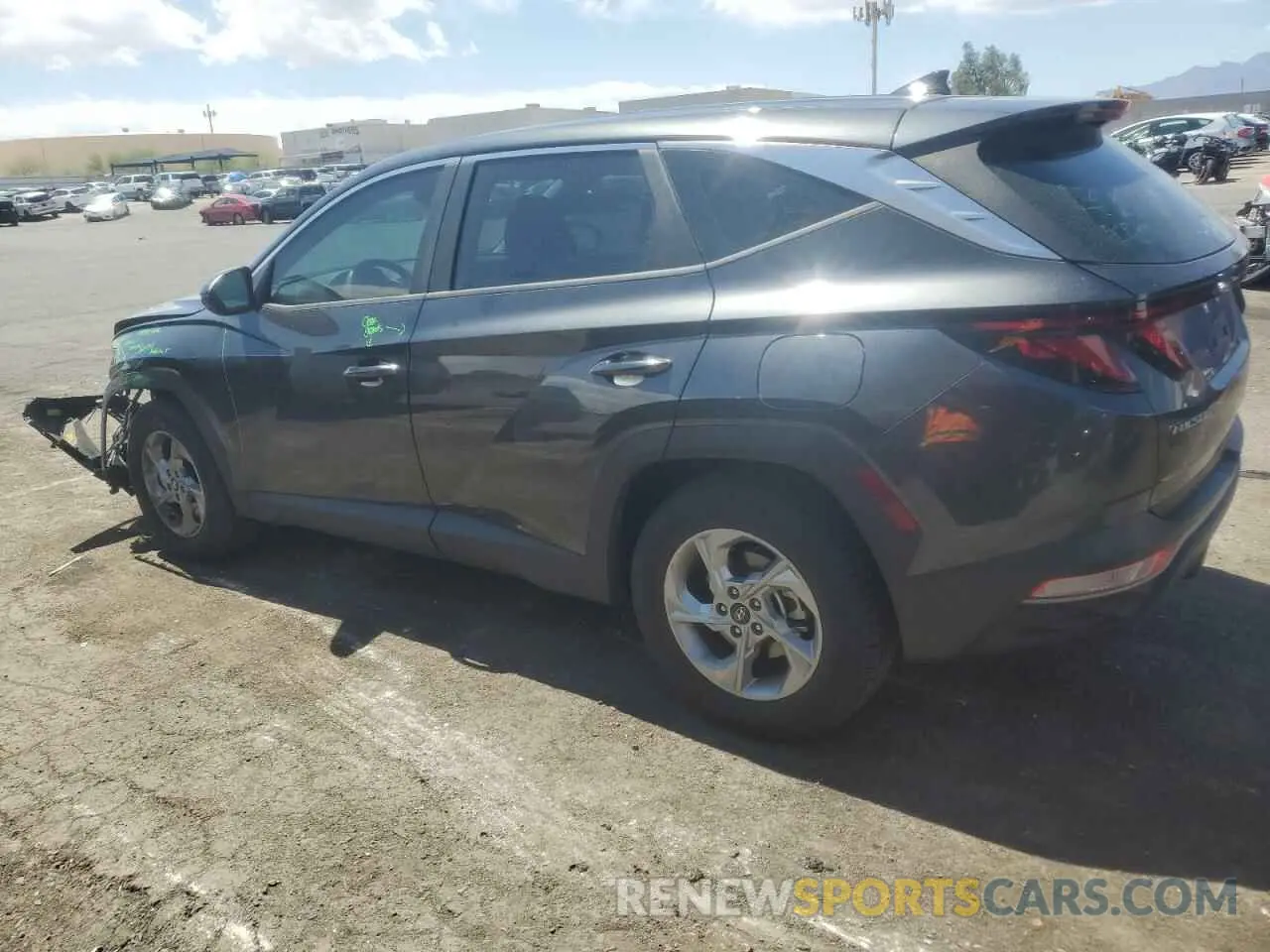 2 Photograph of a damaged car 5NMJA3AE9NH085294 HYUNDAI TUCSON 2022