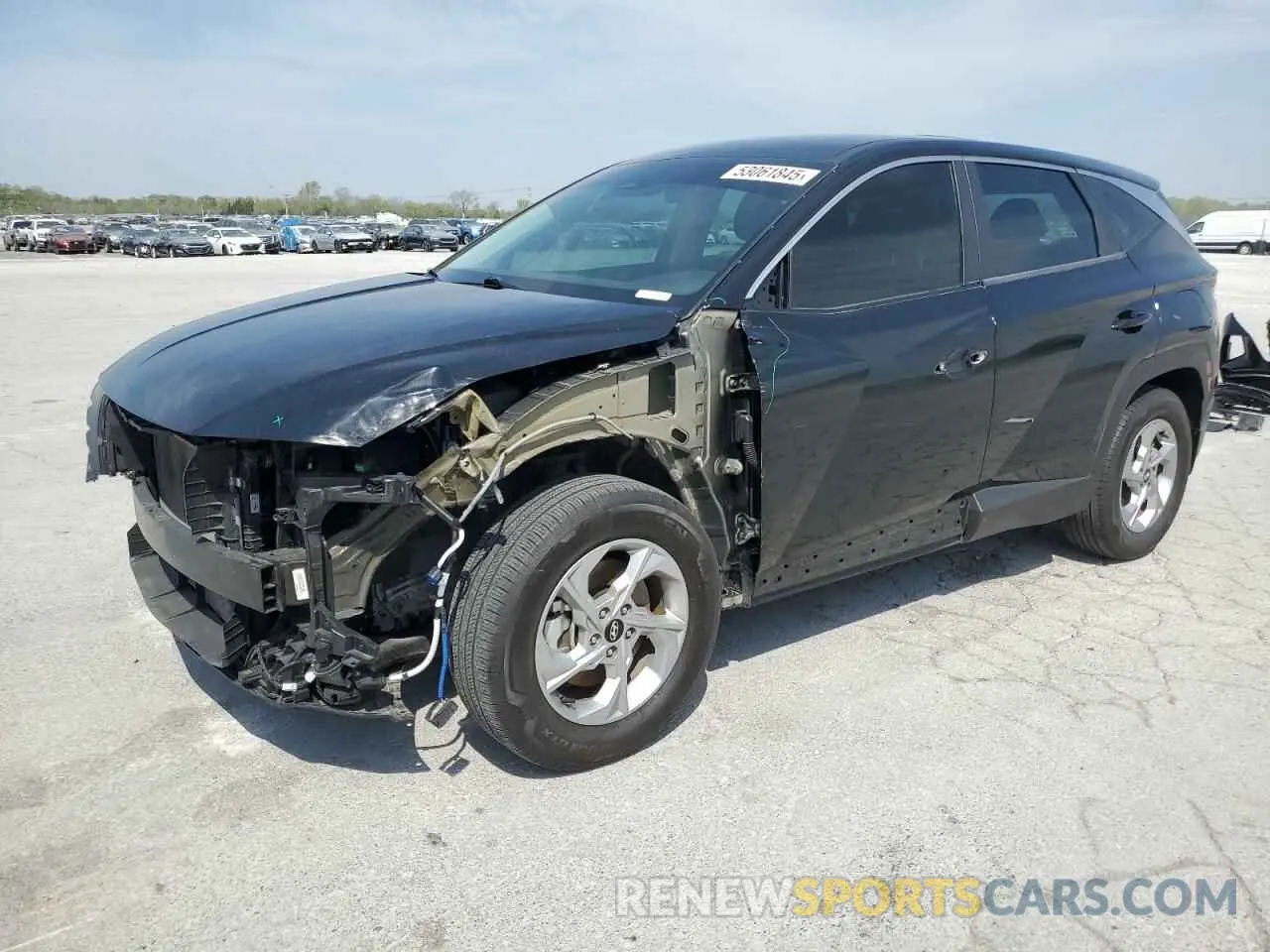 1 Photograph of a damaged car 5NMJA3AE9NH086929 HYUNDAI TUCSON 2022