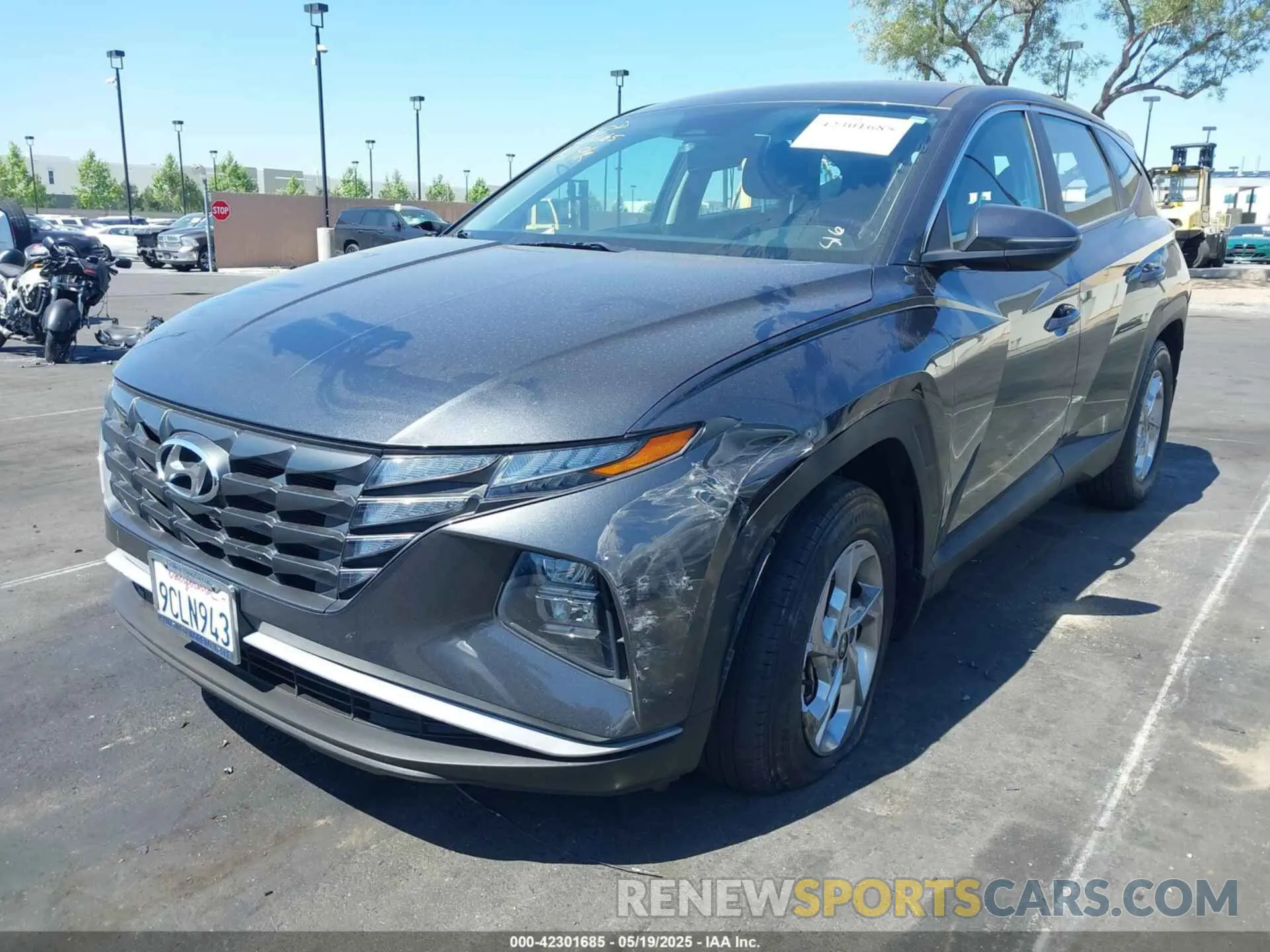 2 Photograph of a damaged car 5NMJACAE1NH143897 HYUNDAI TUCSON 2022