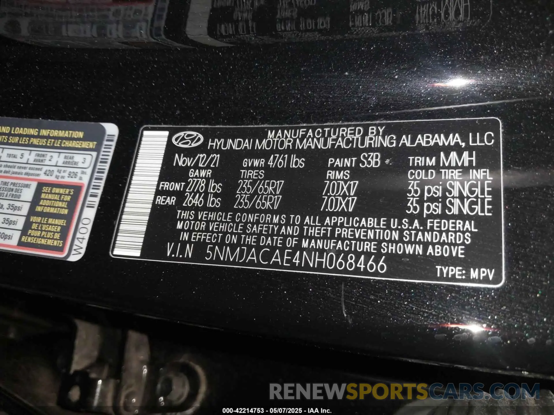 9 Photograph of a damaged car 5NMJACAE4NH068466 HYUNDAI TUCSON 2022