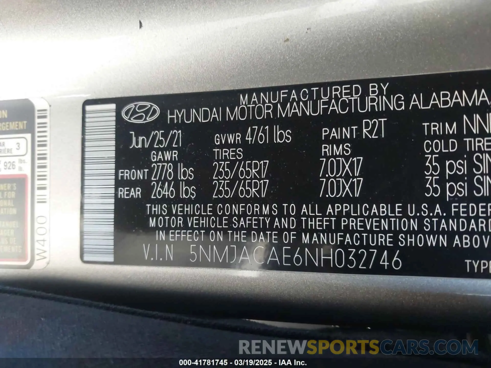 9 Photograph of a damaged car 5NMJACAE6NH032746 HYUNDAI TUCSON 2022