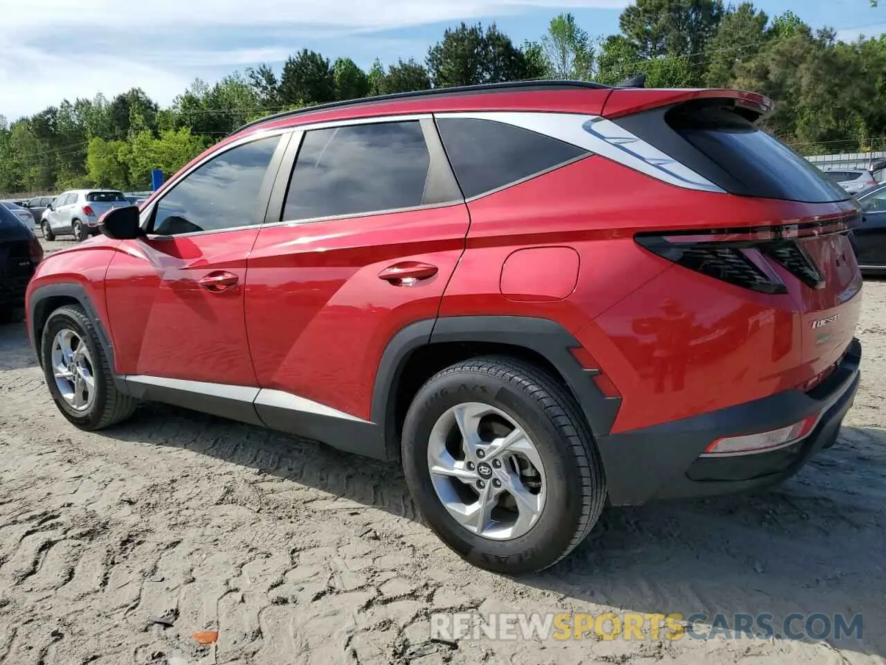 2 Photograph of a damaged car 5NMJB3AE0NH085519 HYUNDAI TUCSON 2022