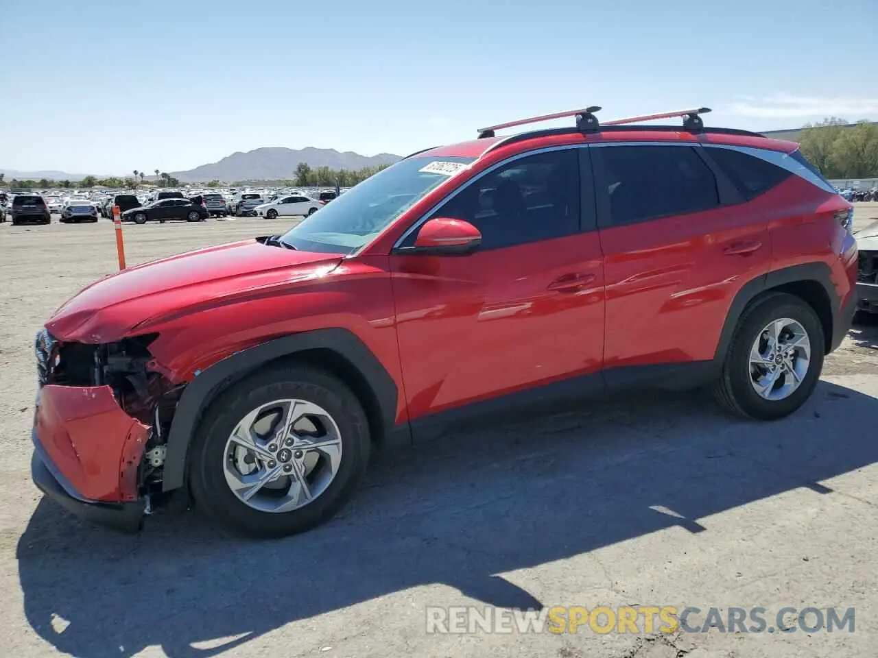 1 Photograph of a damaged car 5NMJB3AE0NH129664 HYUNDAI TUCSON 2022