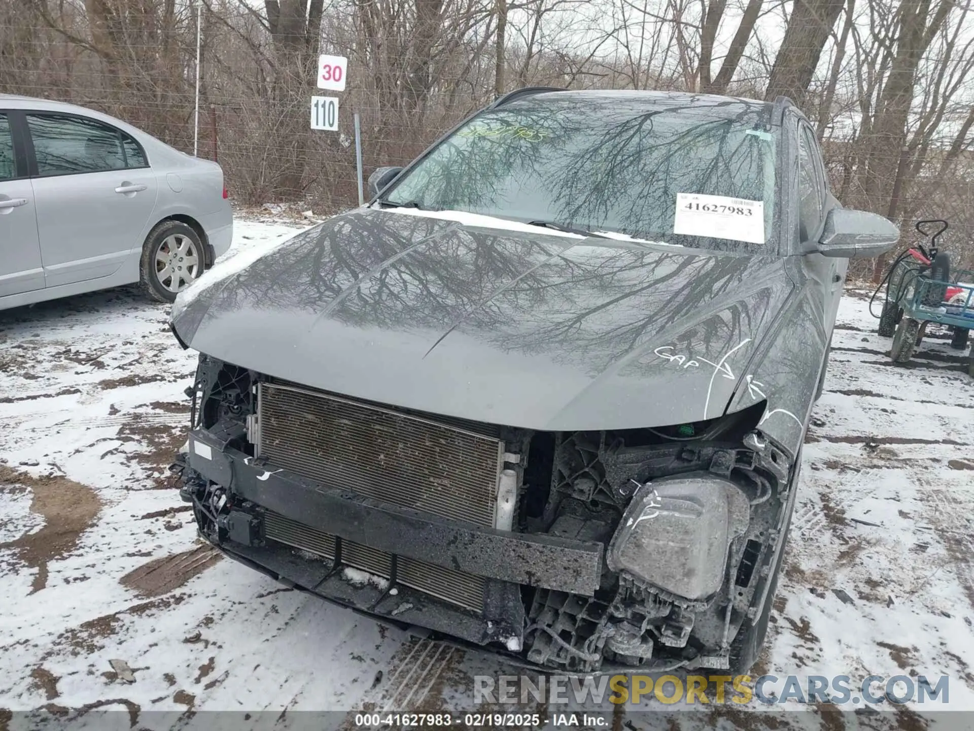 13 Photograph of a damaged car 5NMJB3AE1NH043523 HYUNDAI TUCSON 2022