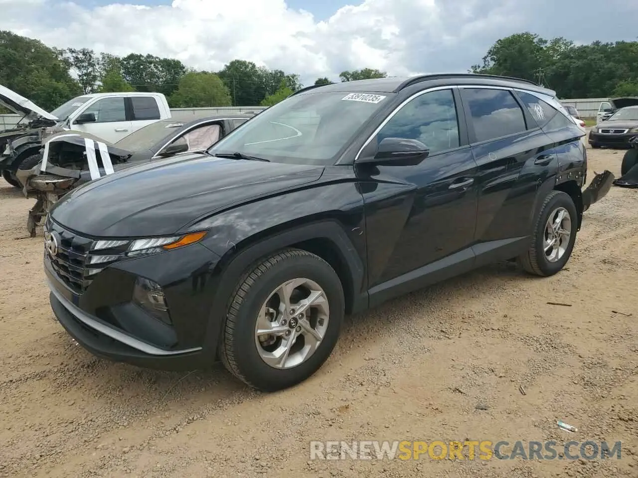 1 Photograph of a damaged car 5NMJB3AE2NH141069 HYUNDAI TUCSON 2022