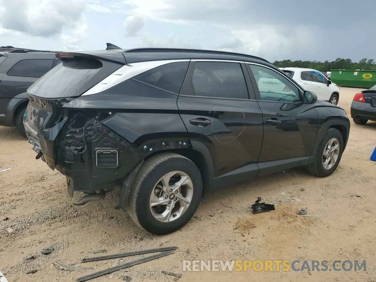 3 Photograph of a damaged car 5NMJB3AE2NH141069 HYUNDAI TUCSON 2022