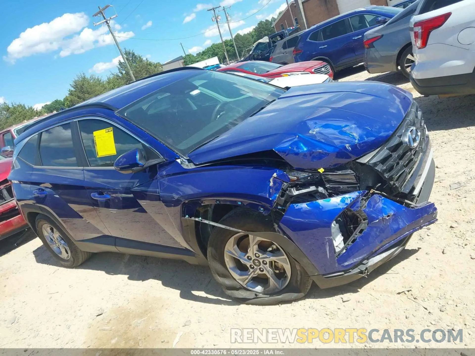 13 Photograph of a damaged car 5NMJB3AE3NH059349 HYUNDAI TUCSON 2022