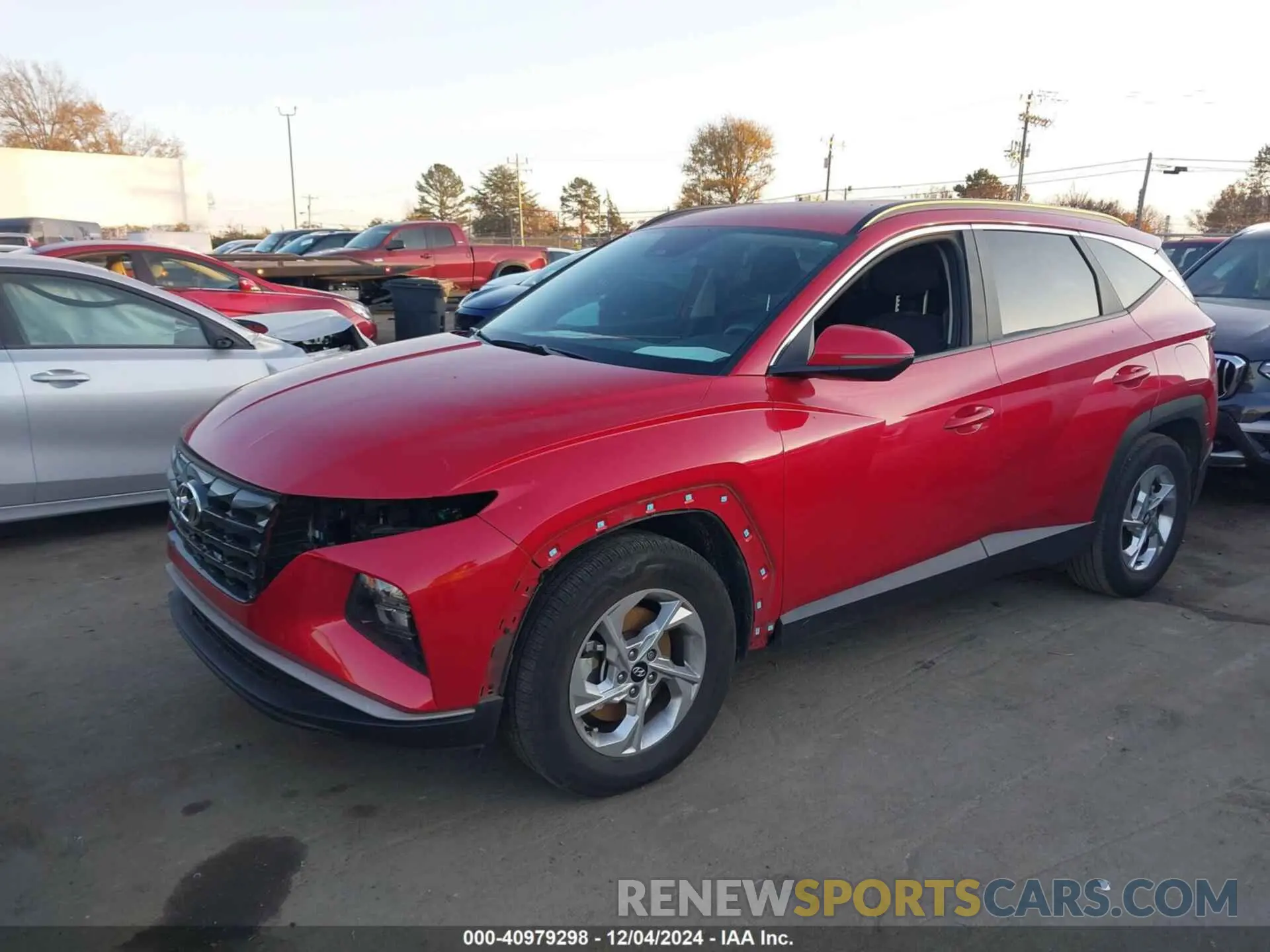 2 Photograph of a damaged car 5NMJB3AE3NH069413 HYUNDAI TUCSON 2022