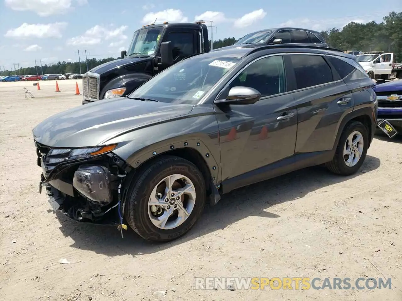 1 Photograph of a damaged car 5NMJB3AE4NH094644 HYUNDAI TUCSON 2022