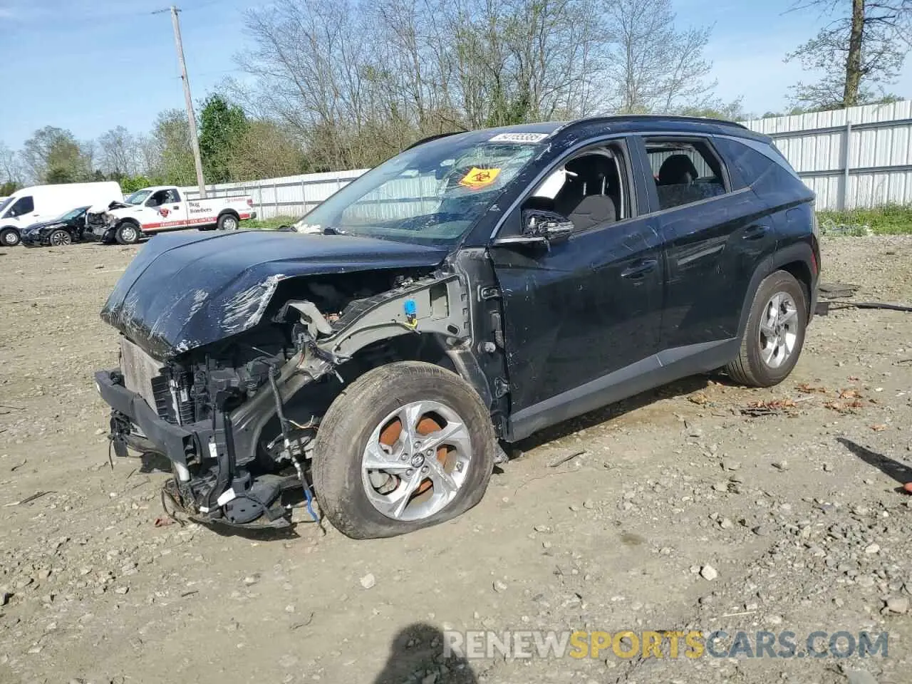 1 Photograph of a damaged car 5NMJB3AE6NH012915 HYUNDAI TUCSON 2022