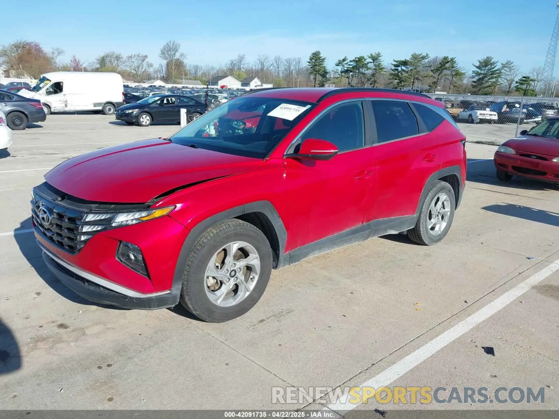 2 Photograph of a damaged car 5NMJB3AE7NH076526 HYUNDAI TUCSON 2022