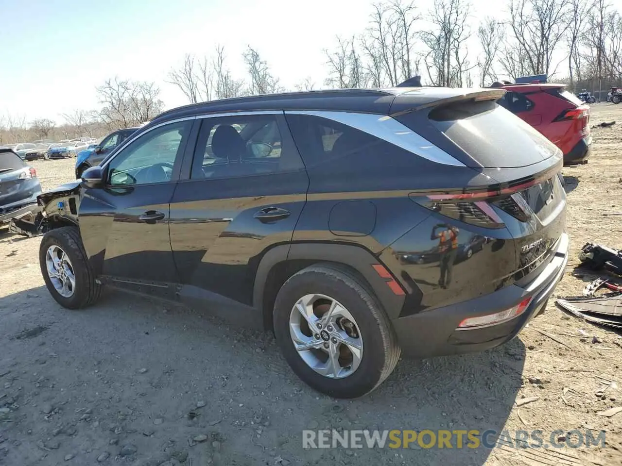 2 Photograph of a damaged car 5NMJB3AE7NH134893 HYUNDAI TUCSON 2022