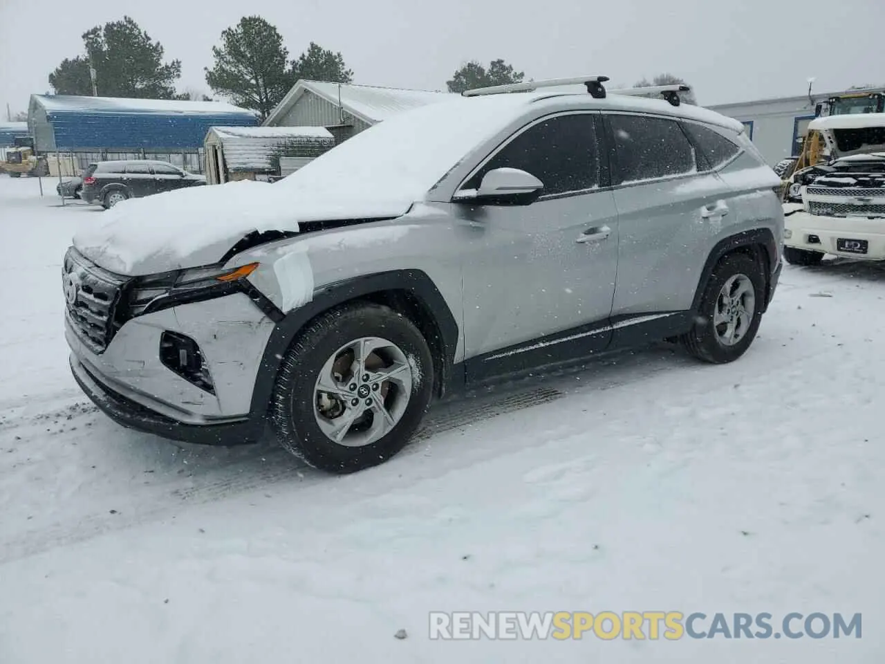 1 Photograph of a damaged car 5NMJB3AE8NH049612 HYUNDAI TUCSON 2022