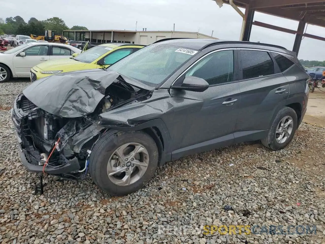 1 Photograph of a damaged car 5NMJB3AE8NH130853 HYUNDAI TUCSON 2022