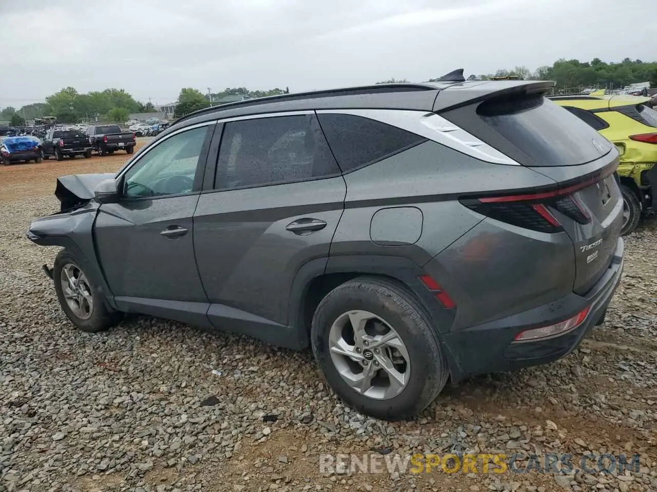 2 Photograph of a damaged car 5NMJB3AE8NH130853 HYUNDAI TUCSON 2022