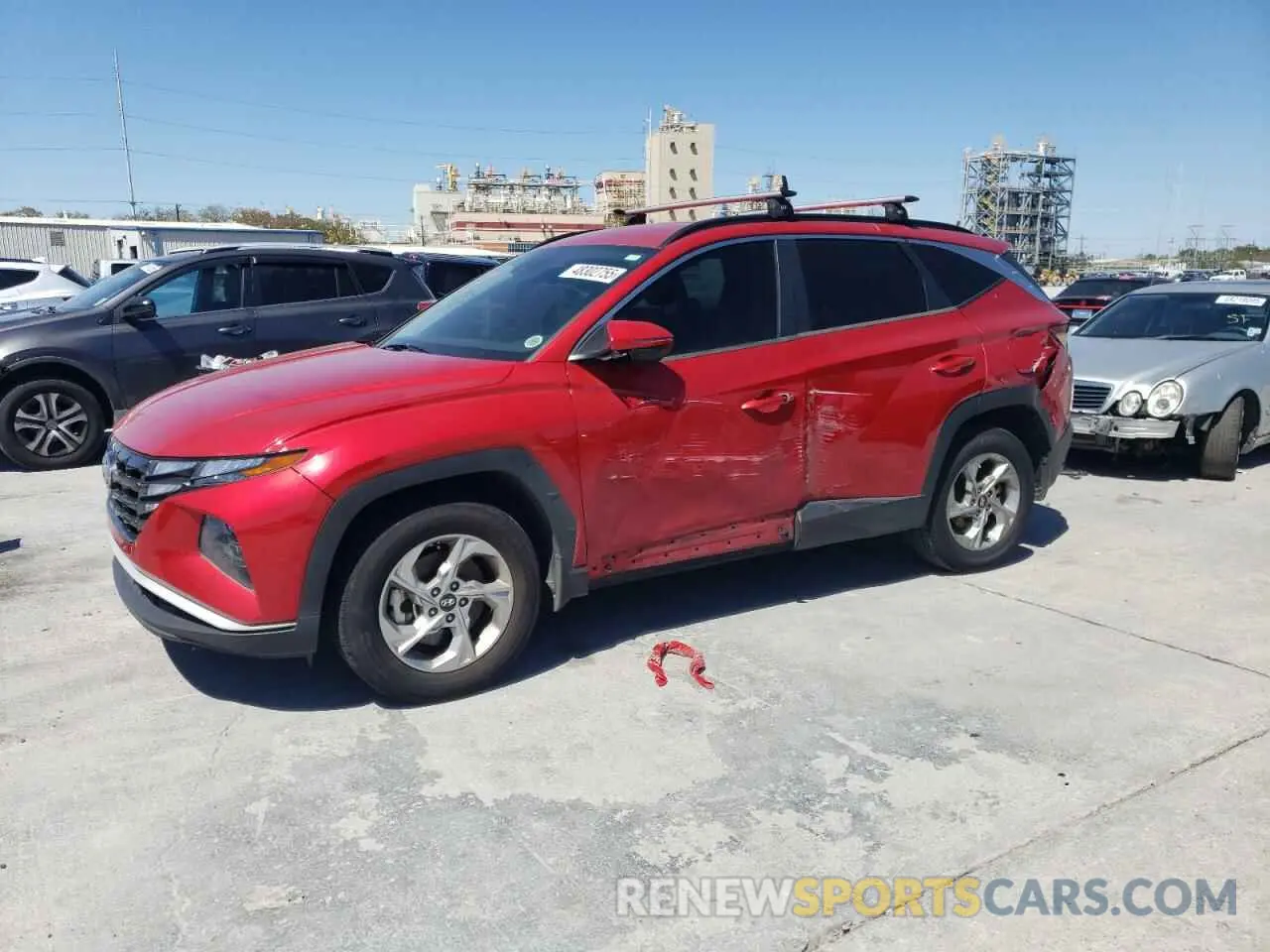 1 Photograph of a damaged car 5NMJB3AE9NH041504 HYUNDAI TUCSON 2022