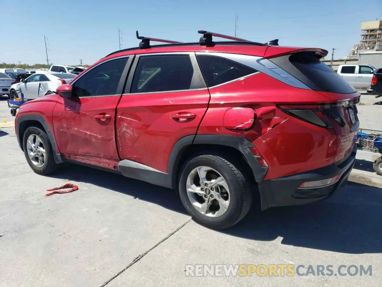 2 Photograph of a damaged car 5NMJB3AE9NH041504 HYUNDAI TUCSON 2022
