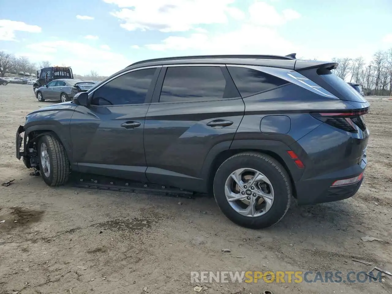 2 Photograph of a damaged car 5NMJB3AE9NH071733 HYUNDAI TUCSON 2022