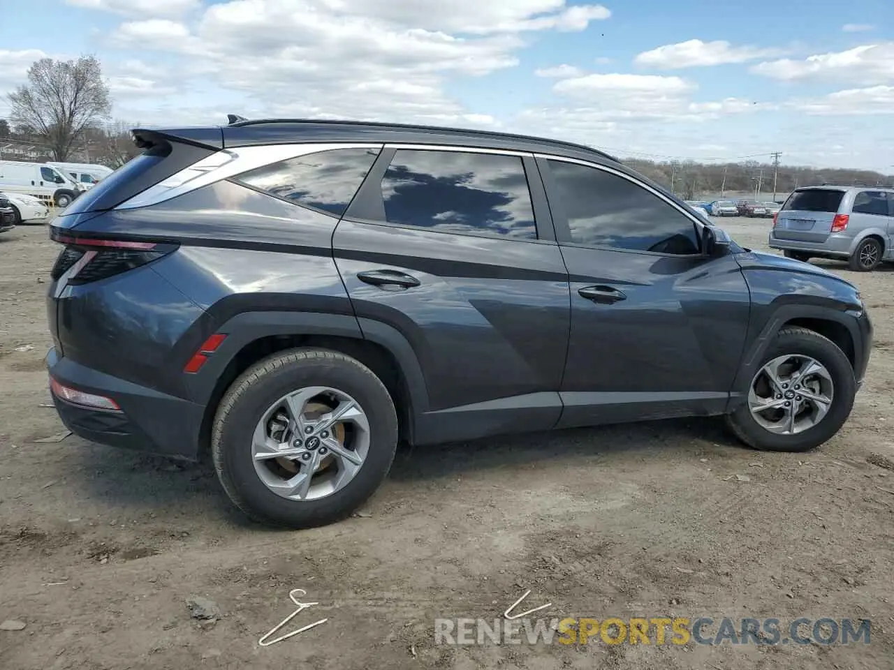 3 Photograph of a damaged car 5NMJB3AE9NH071733 HYUNDAI TUCSON 2022