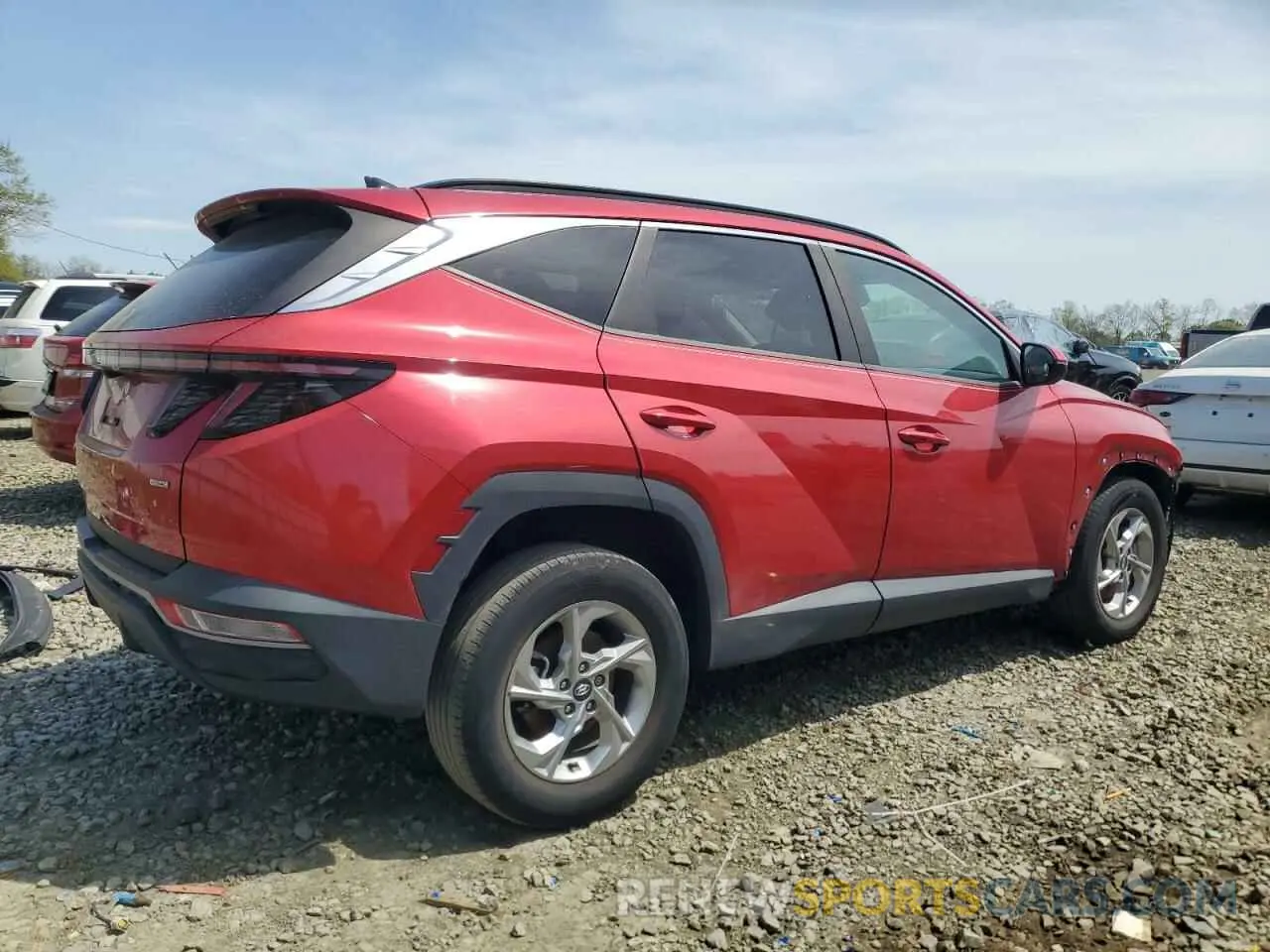 3 Photograph of a damaged car 5NMJBCAE0NH016152 HYUNDAI TUCSON 2022