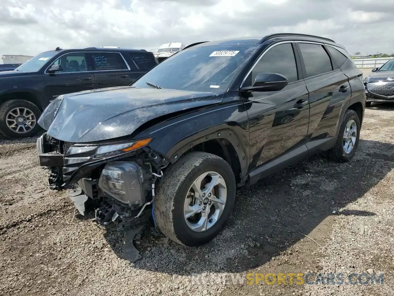 1 Photograph of a damaged car 5NMJBCAE0NH140468 HYUNDAI TUCSON 2022