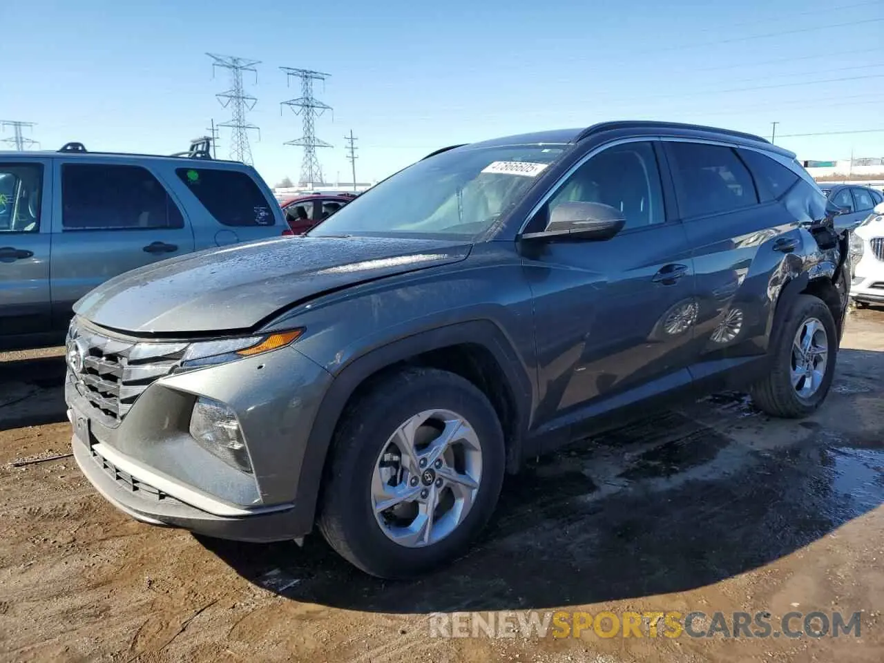 2 Photograph of a damaged car 5NMJBCAE1NH067787 HYUNDAI TUCSON 2022