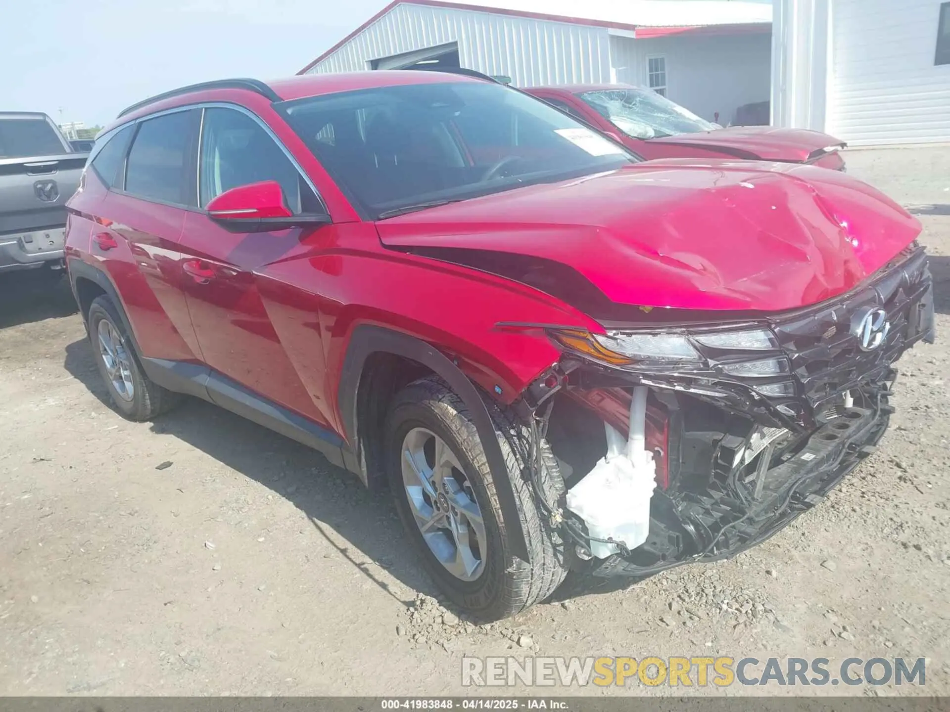 1 Photograph of a damaged car 5NMJBCAE3NH039036 HYUNDAI TUCSON 2022