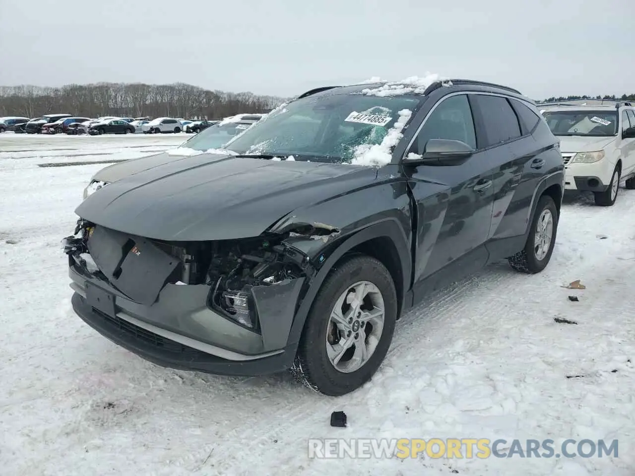 1 Photograph of a damaged car 5NMJBCAE5NH154804 HYUNDAI TUCSON 2022