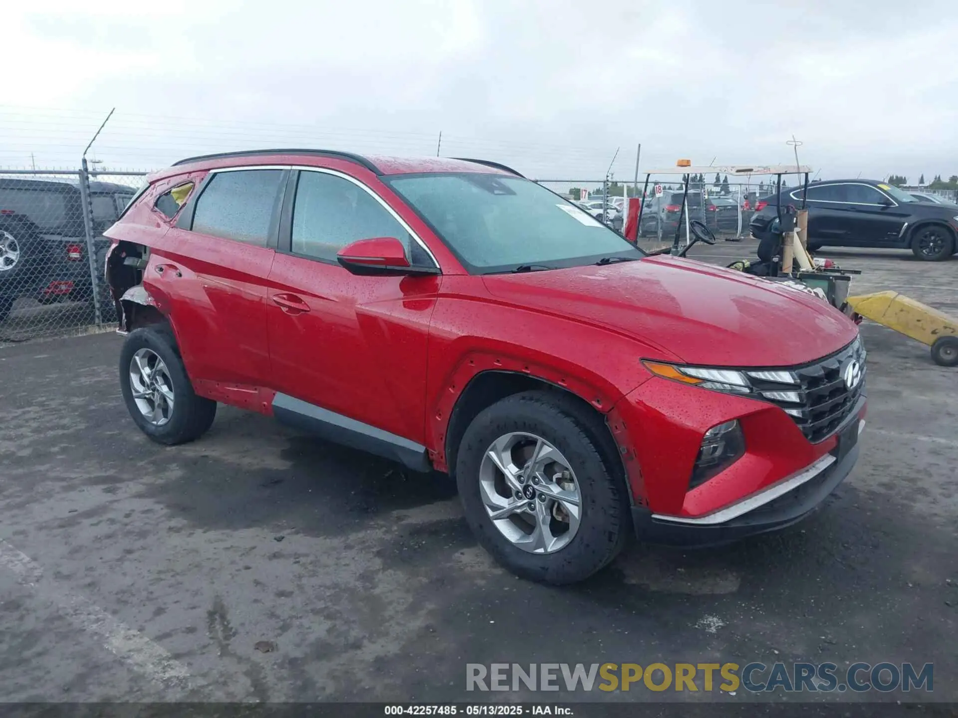 1 Photograph of a damaged car 5NMJBCAE6NH036051 HYUNDAI TUCSON 2022