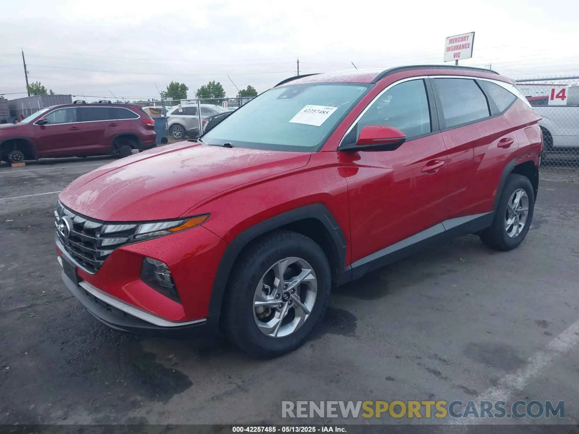 2 Photograph of a damaged car 5NMJBCAE6NH036051 HYUNDAI TUCSON 2022
