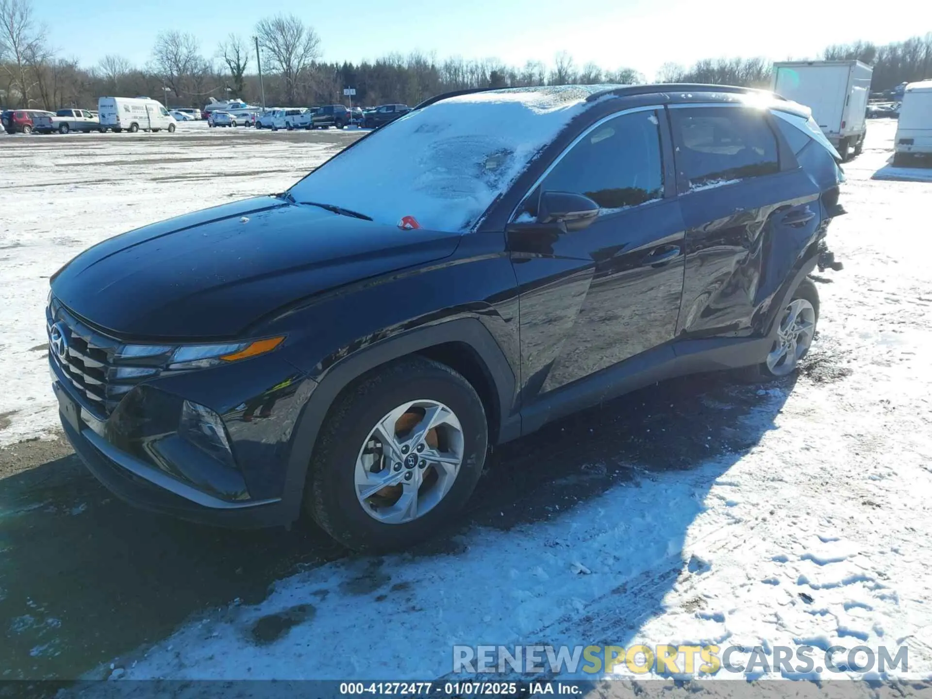 2 Photograph of a damaged car 5NMJBCAE6NH132908 HYUNDAI TUCSON 2022