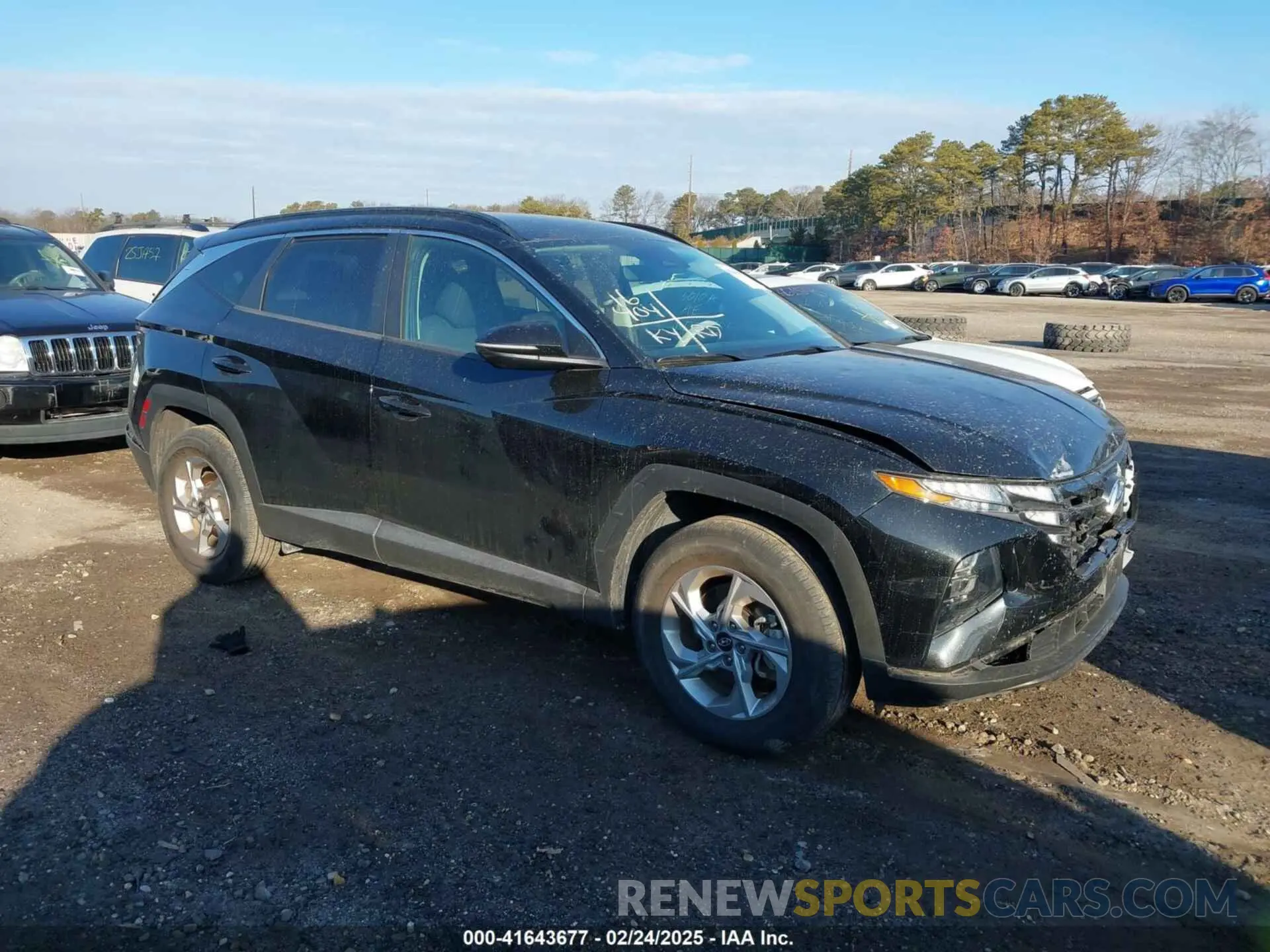 1 Photograph of a damaged car 5NMJBCAE7NH094704 HYUNDAI TUCSON 2022