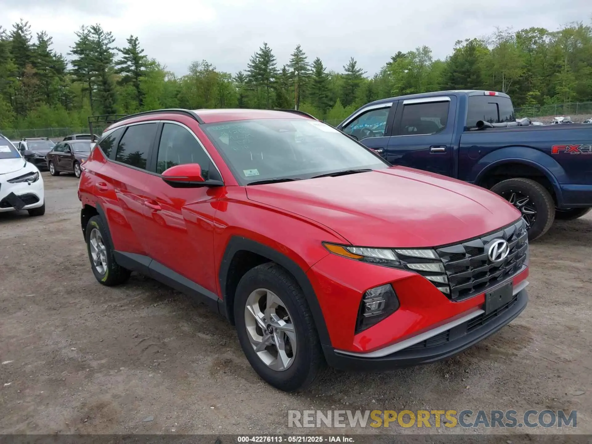1 Photograph of a damaged car 5NMJBCAE7NH143920 HYUNDAI TUCSON 2022