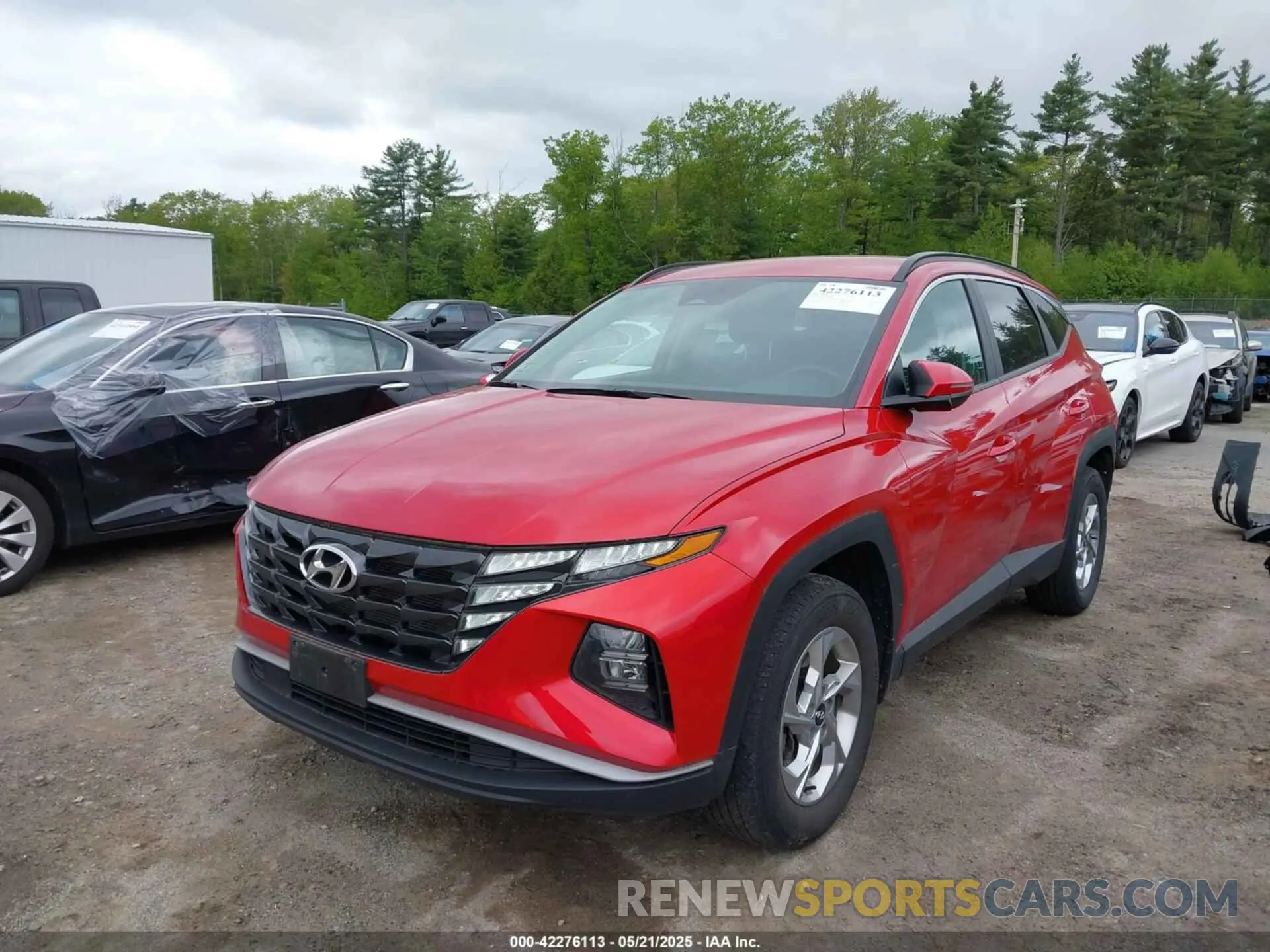 2 Photograph of a damaged car 5NMJBCAE7NH143920 HYUNDAI TUCSON 2022
