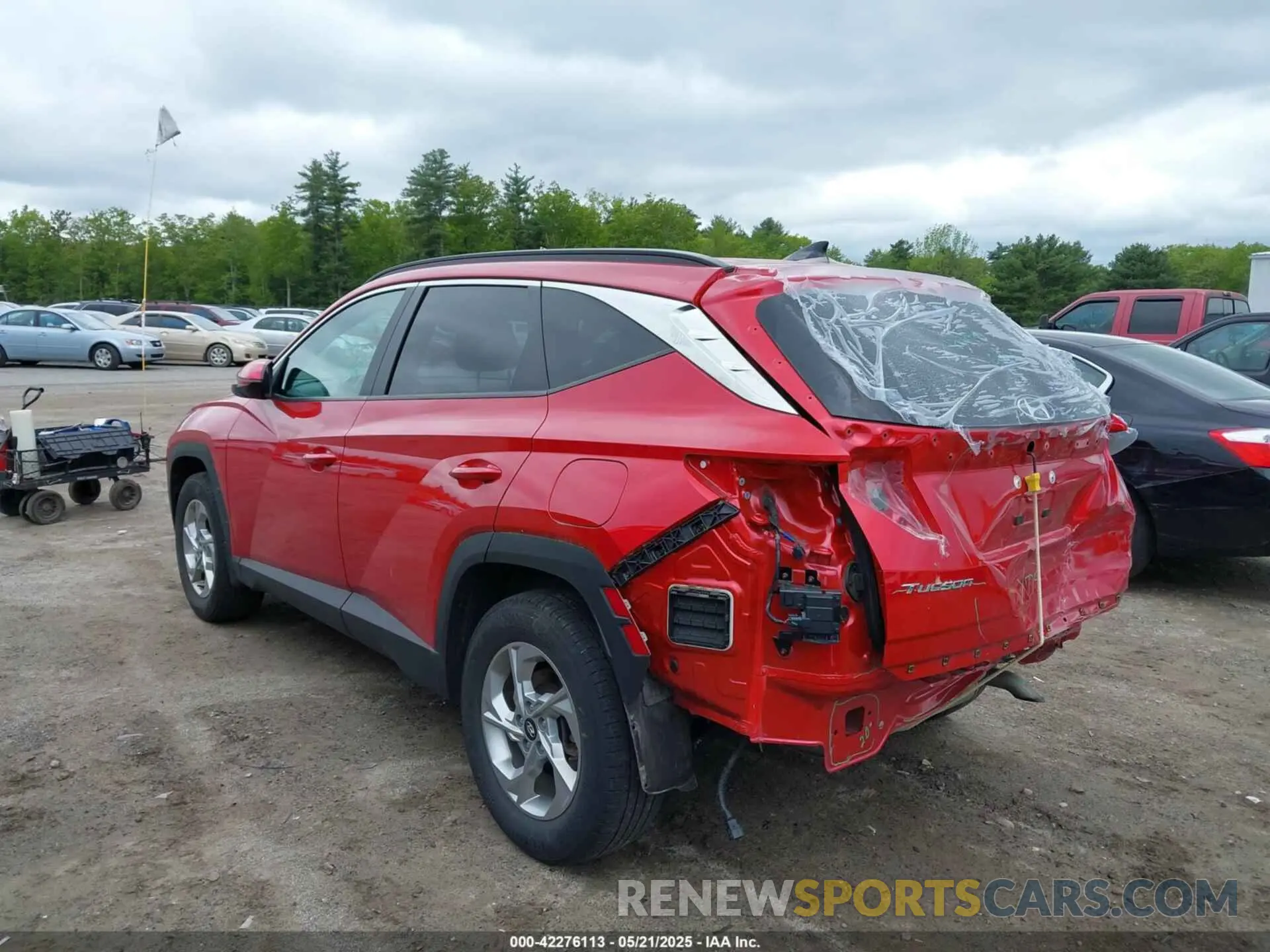 3 Photograph of a damaged car 5NMJBCAE7NH143920 HYUNDAI TUCSON 2022