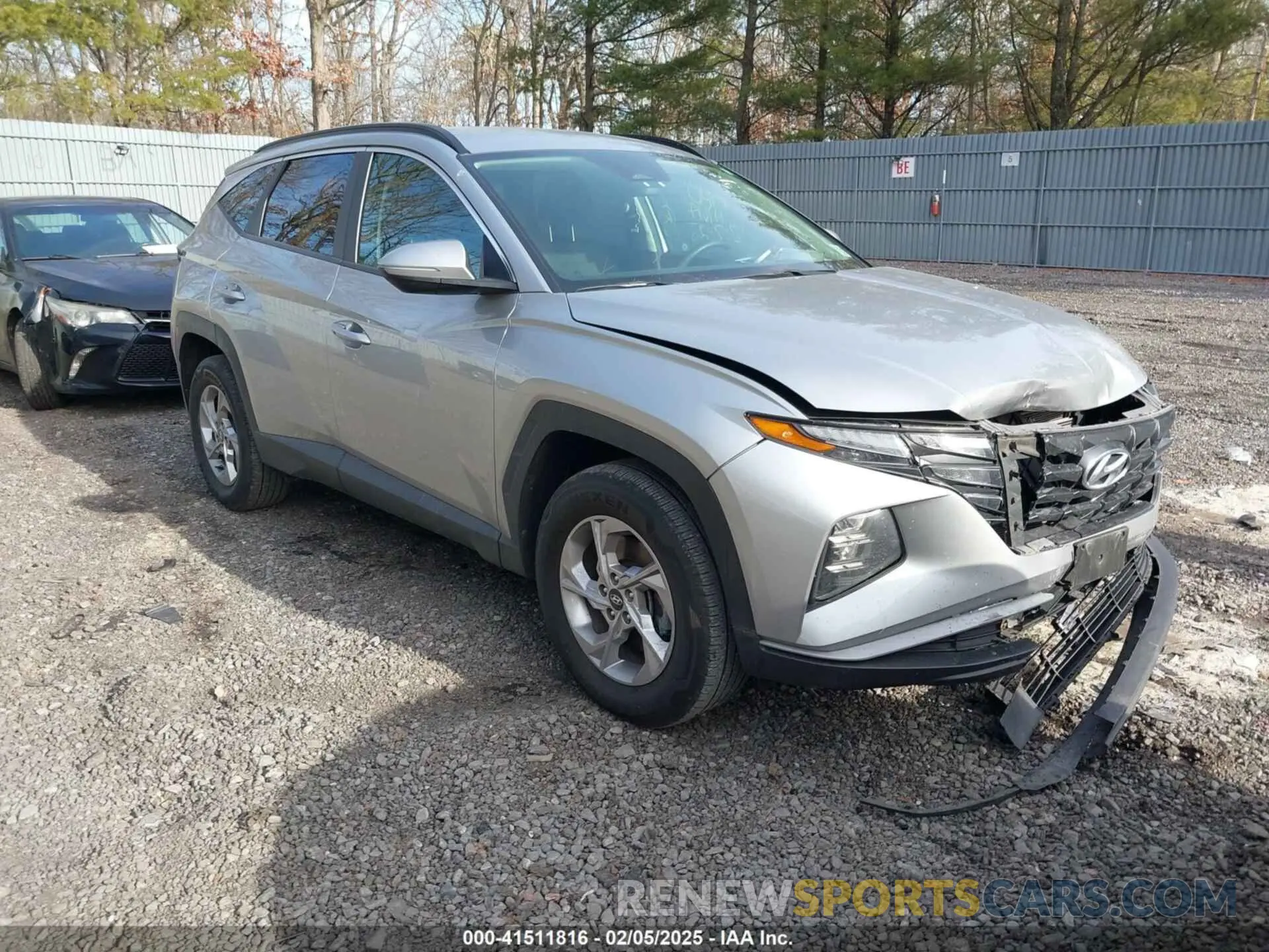 1 Photograph of a damaged car 5NMJBCAE8NH127046 HYUNDAI TUCSON 2022