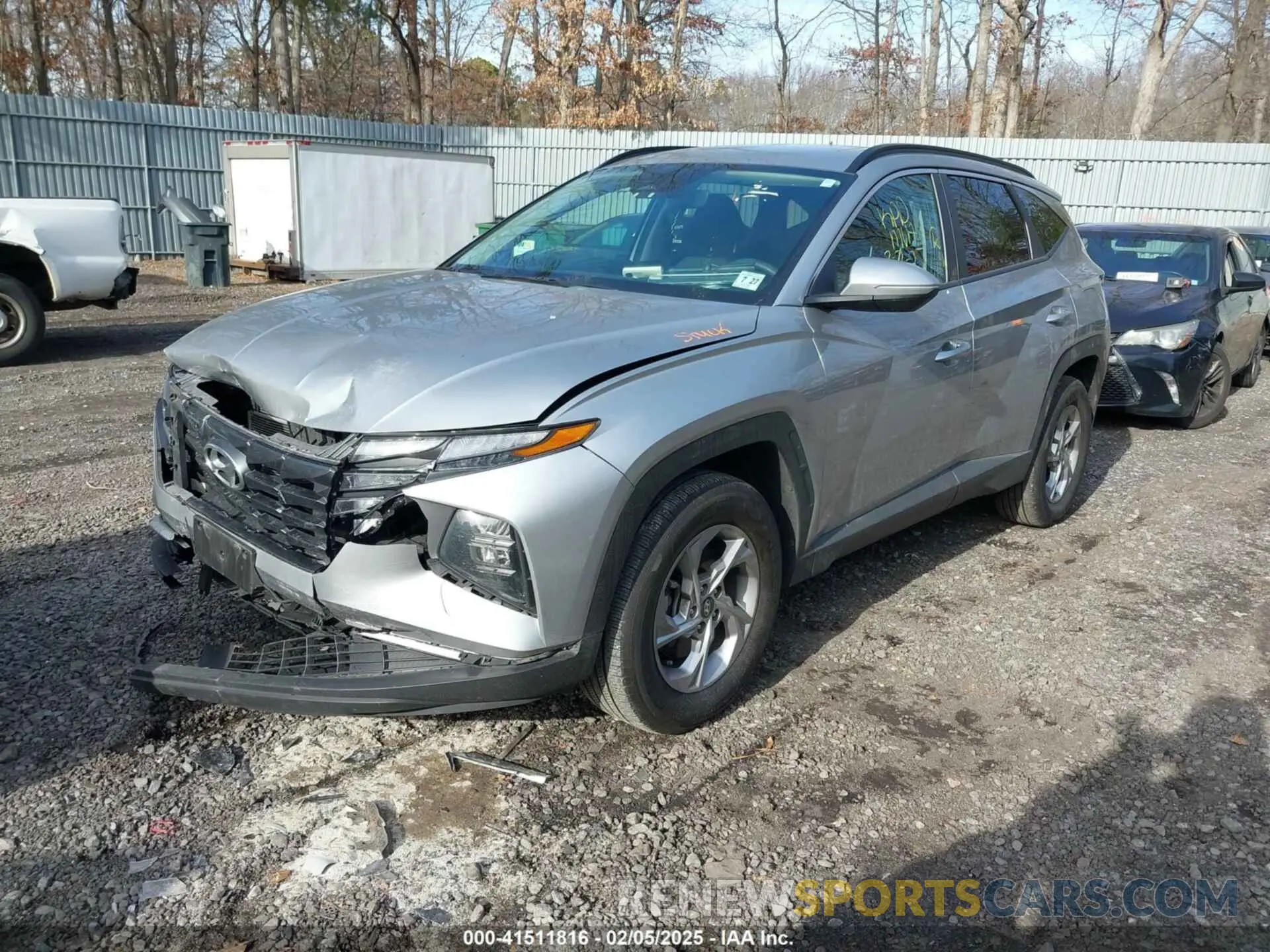 2 Photograph of a damaged car 5NMJBCAE8NH127046 HYUNDAI TUCSON 2022