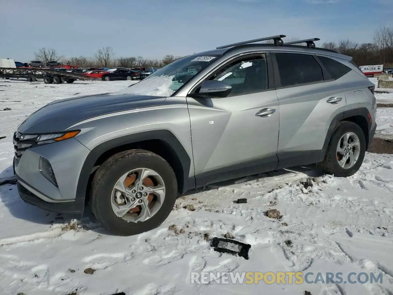 1 Photograph of a damaged car 5NMJBCAE9NH037310 HYUNDAI TUCSON 2022