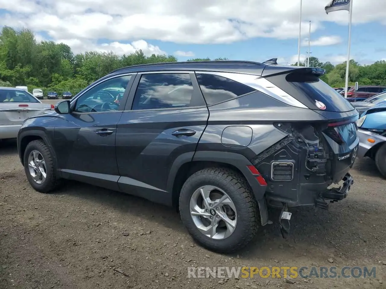2 Photograph of a damaged car 5NMJBCAE9NH086331 HYUNDAI TUCSON 2022