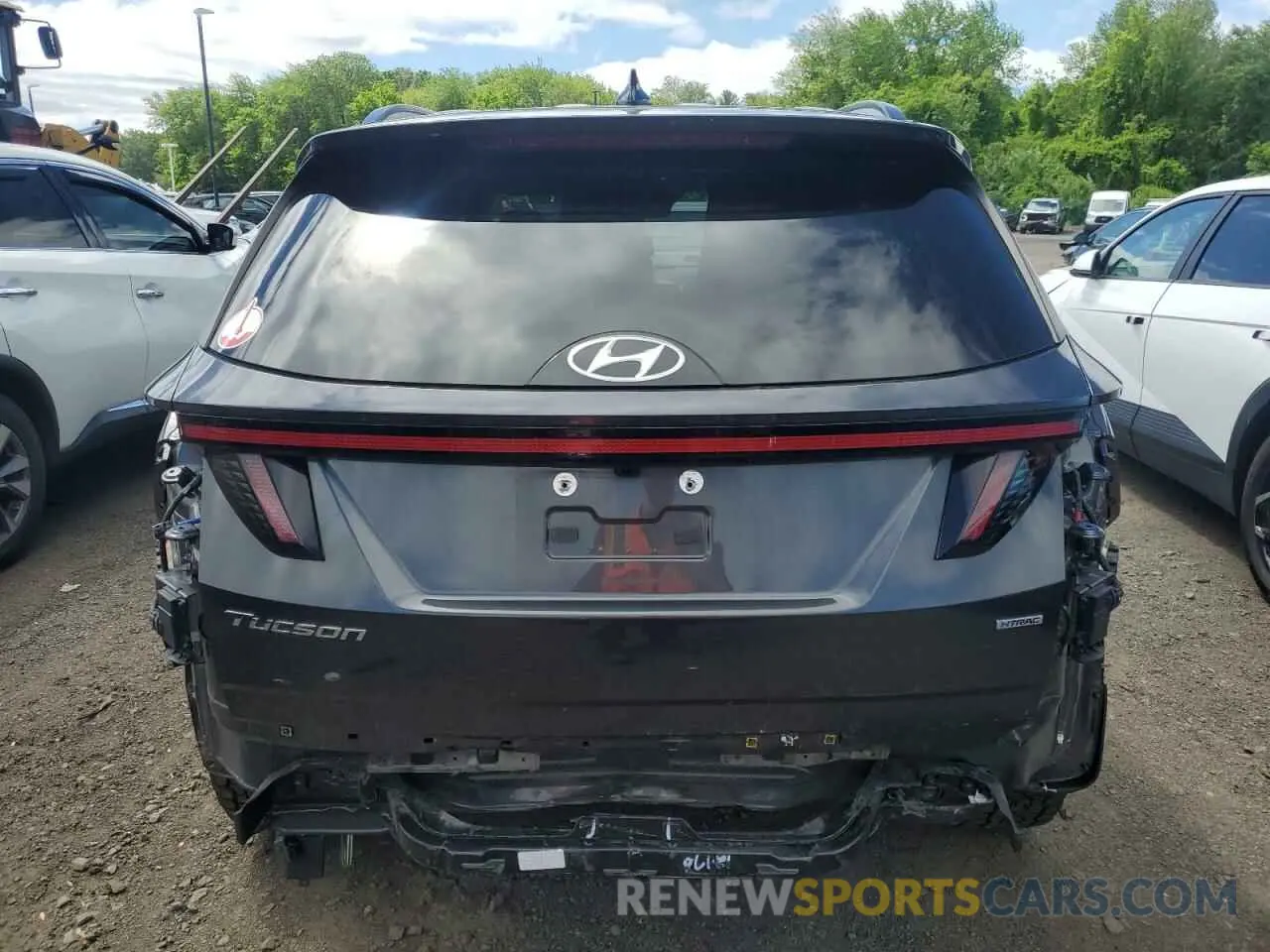 6 Photograph of a damaged car 5NMJBCAE9NH086331 HYUNDAI TUCSON 2022
